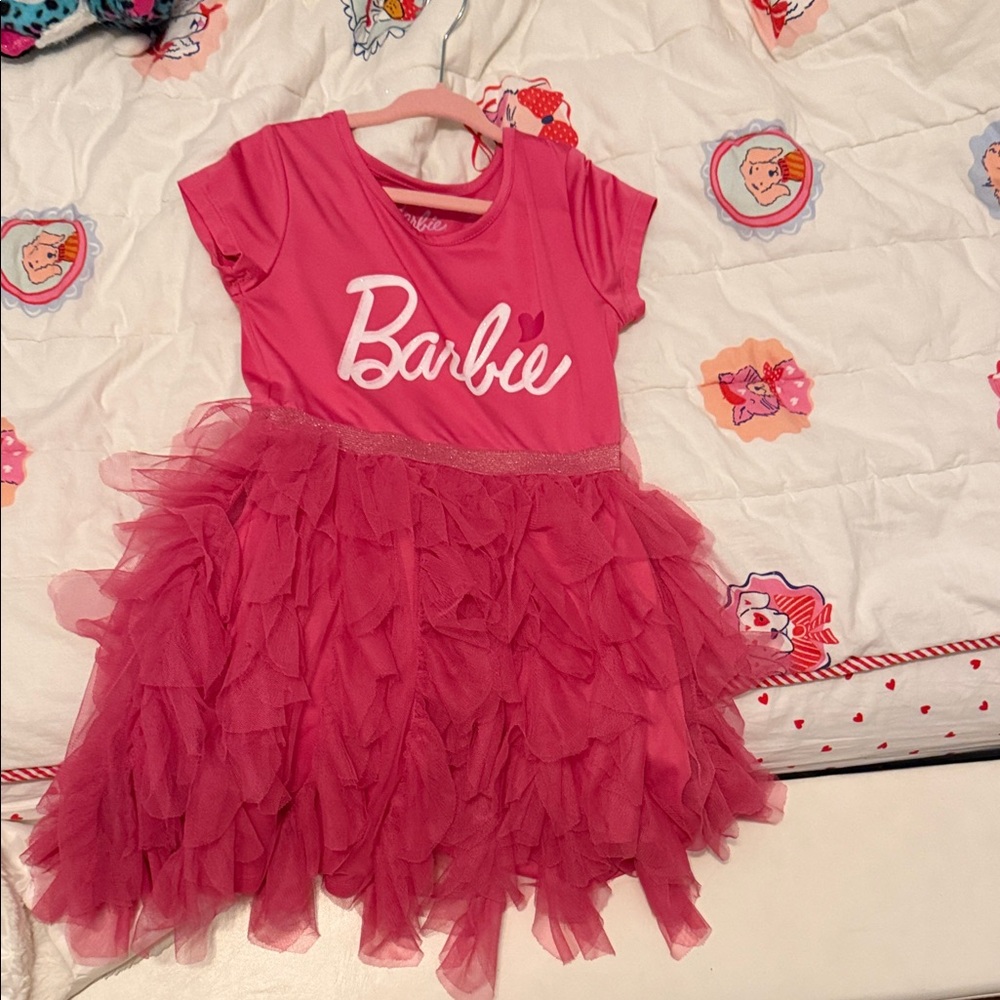 Barbie Hot Pink Layered Tulle Dress